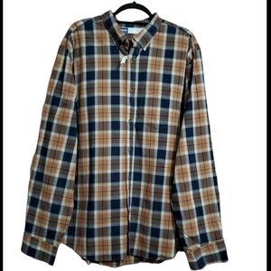 Old Navy Everyday Shirt plaid button down slim fit shirt XXL
